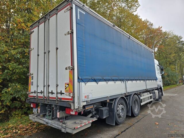 Plattewagen met zeil DAF XF480 / Retarder / 6x2