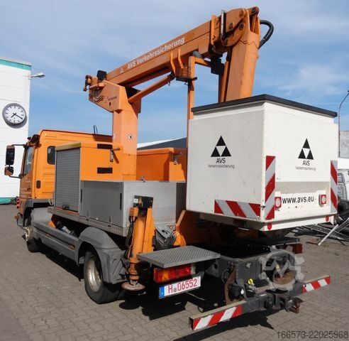 Plataforma de trabalho montada em camião MERCEDES-BENZ Atego 818 Ruthmann TK145 Kunststoffkorb