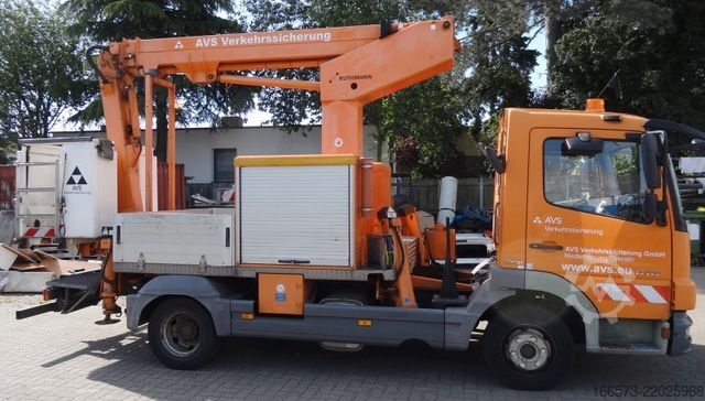 Plataforma de trabalho montada em camião MERCEDES-BENZ Atego 818 Ruthmann TK145 Kunststoffkorb
