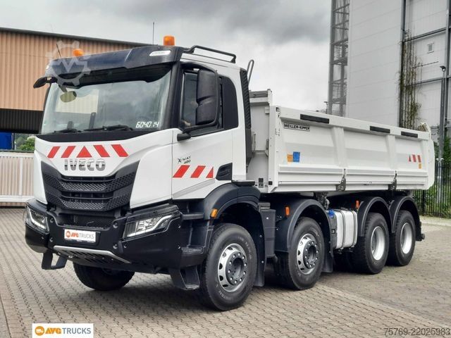 Camião basculante IVECO X-WAY 480 8X4/4 Meiller Bordmatik Intarder AHK