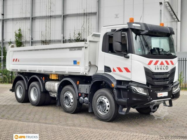 Třístranný sklápěč IVECO X-WAY 480 8X4/4 Meiller Bordmatik Intarder AHK