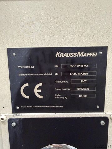  KraussMaffei KM 950-17200 MX