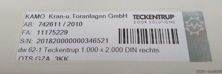 BrandschutztürenTeckentrup neuwertig Teckentrup Brandschutztüren T30 FSA 62