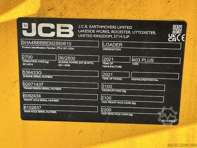 Lader JCB 403 SV