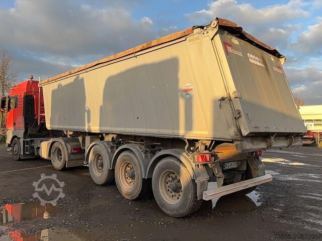 Tipper Semi-trailer Kempf 3-axle aluminium tipper semi-trailer
