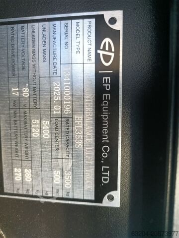 Electric 4-wheel forklift EP EFL353S