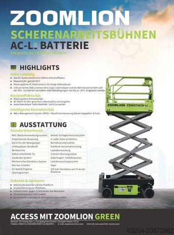 Scissor Lifts Zoomlion ZS0808AC-Li