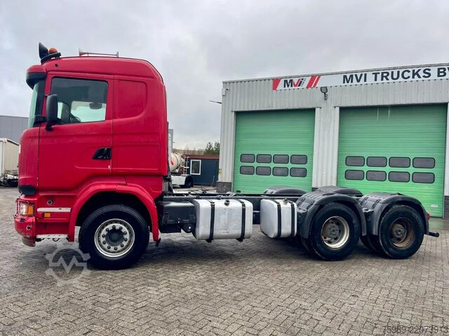 Πλαίσιο με καμπίνα Scania R580 V8 6x4, RETARDER, 614915 km FULL SPRING!  ...