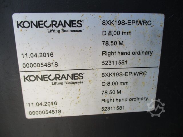 Electric hoist, electric hoist, crane Konecranes Doppelte Bremse!! XT 500  15 t Seilwinde  (1963)