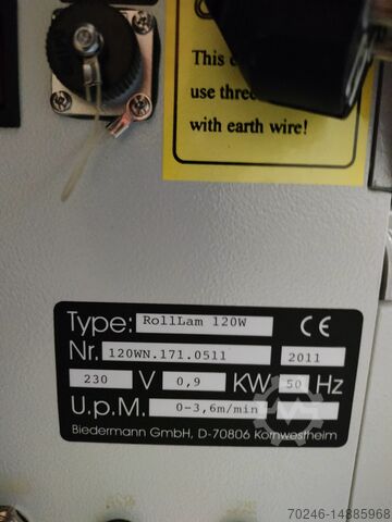 Lamineermachine biedermann gmbh RollLam 120W