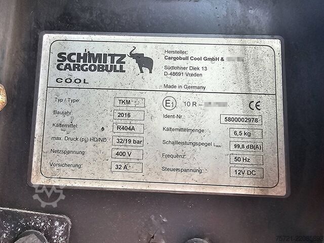 Transport chłodniczy/mrożony SCHMITZ N/A SCHMITZ ENGINE