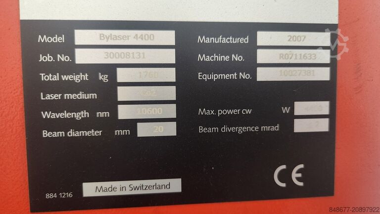 Cortador a laser Bystronic Byspeed 3015