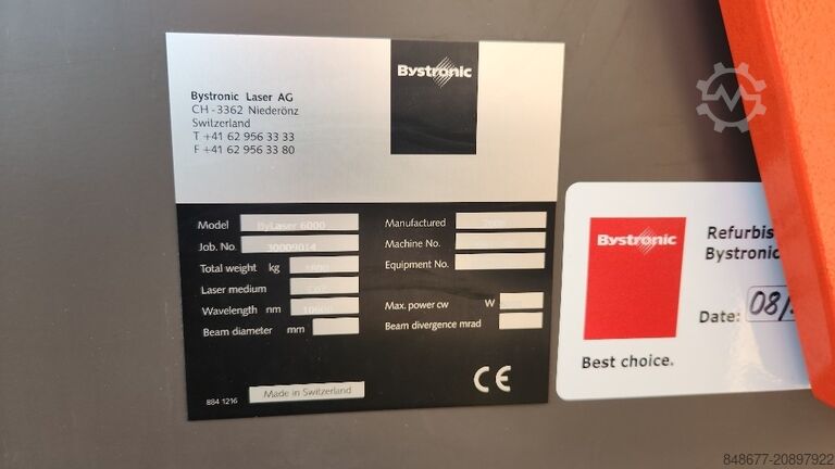 Laserski rezač Bystronic Byspeed 3015