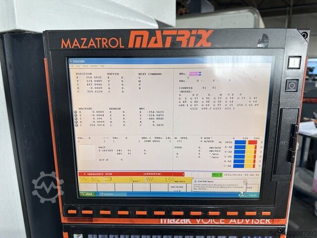 Κέντρο κατεργασίας CNC 5 αξόνων Mazak Variaxis 500-5X II