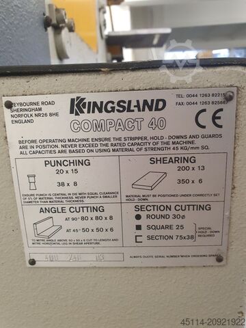 Nůžky na ocelové profily Kingsland COMPACT-40