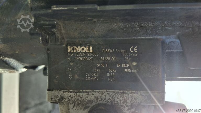 Sistema de tratamiento de emulsión, filtro de emulsión KNOLL VRF 450/2100 R