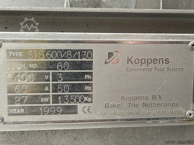Túnel de vapor en espiral CFS STS600/8/130