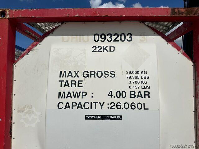 Tankcontainer Consani 20FT ISO / 26.060L / 1-COMP. / UN PORTABLE / T1...