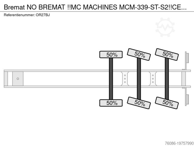 Betonpomp Bremat NO BREMAT !!MC MACHINES MCM-339-ST-S2!!CEMENT/M...