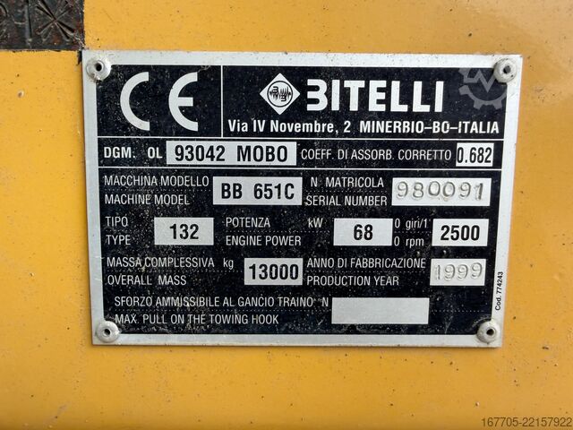 στρωτήρας με ερπύστριες Bitelli BB 651 C