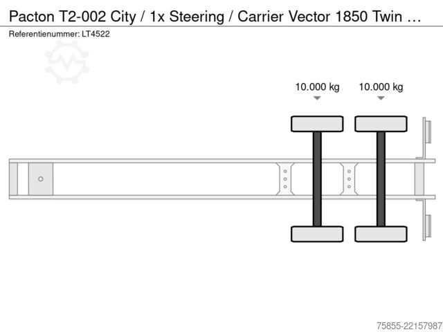 Hladnjača i zamrznuti transport Pacton T2-002 City / 1x Steering / Carrier Vector 1850...