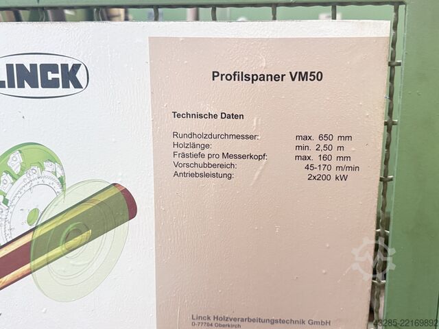Kompletny tartak (stacjonarny) Linck VM50,V30, VS66