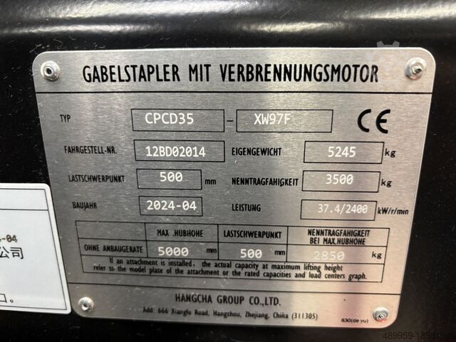 Diesel vorkheftruck Hangcha Dieselstapler CPCD35