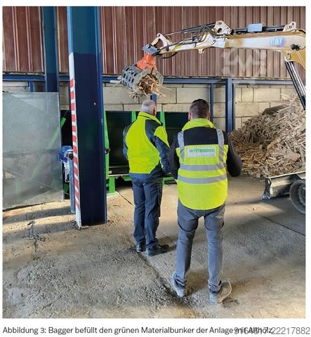 μηχανή παραγωγής παλετών ECOKRAFT / AMIS / SPÄNEX Holzpelletierungs- und Zerkleinerungslin