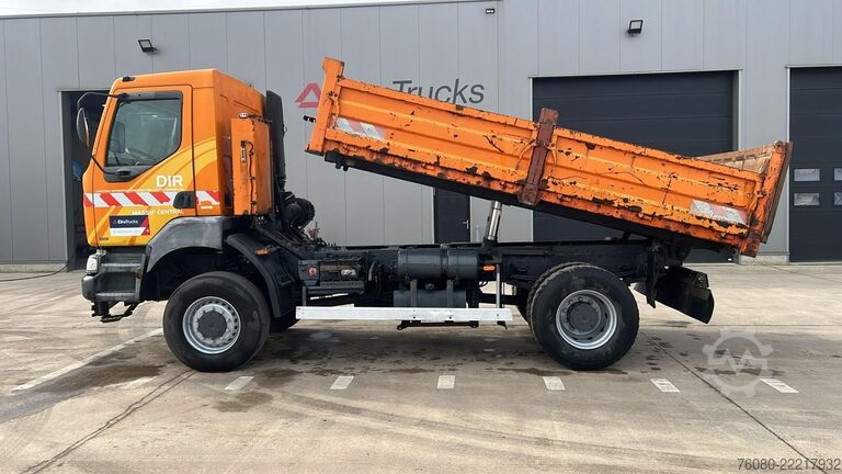 3 taraflı damper Renault Kerax 400 (4X4 / POMPE MANUELLE / MANUAL PUMP /...
