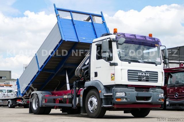 Sklápěcí vůz MAN TGM 18.330 Kipper Kran Hiab Funk