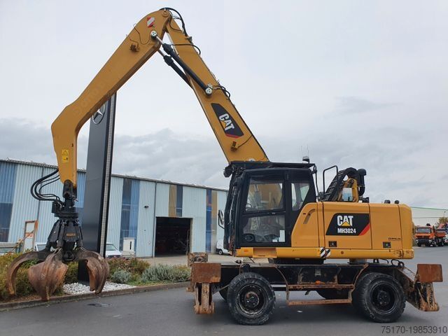 Escavadora sobre rodas CATERPILLAR MH3024 / MH 3024 / Greifer / 2018 / 9.424h