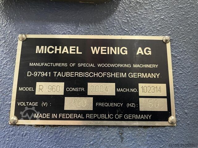 Rectificadora de perfiles Weinig Rondamat 960