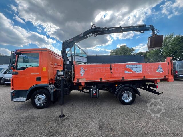 Egyéb MAN TGL 12.220*3-Seiten KIpper+HIAB 077BS-2 DUO KRAN