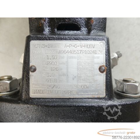 Composant Grundfos CRN3-19 A-P-G-V-HUBV Pumpe mit Motor --