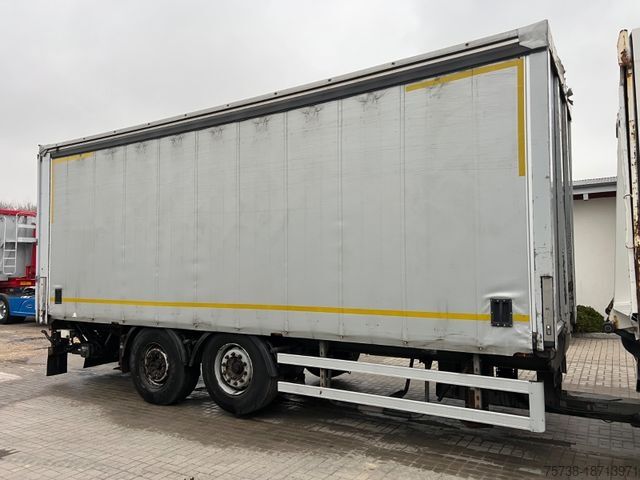 Open aanhangwagen met zeil  K+G Tec/Pritsche+Schiebeplane+Edscha+LBW/Tankdem