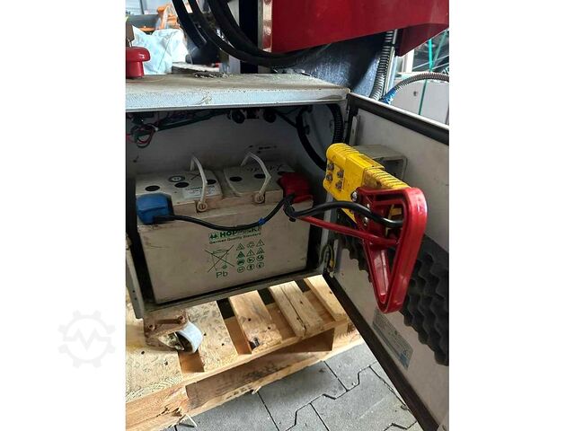 High-lift pallet truck with cable reel gripper APE Engineering FHW 200 10/E/S0