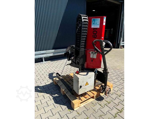 High-lift pallet truck with cable reel gripper APE Engineering FHW 200 10/E/S0