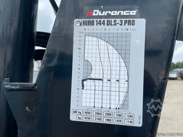 Flatbed truck MERCEDES-BENZ 1835 Antos / 6m Pritsche / HIAB 144 DLS-3 Pro