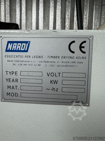 Industrial wood drying kiln NARDI K 200 (115 m³) NARDI INTERNATIONAL K 200