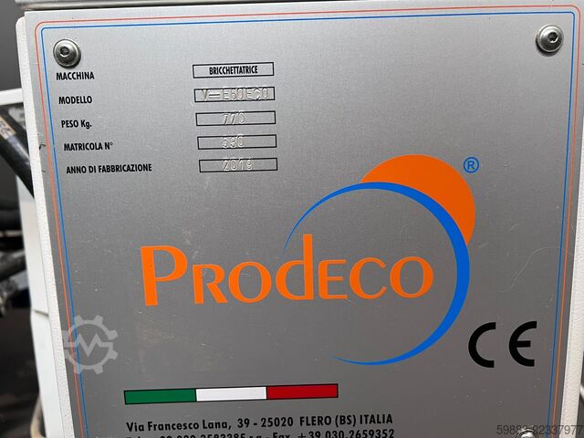 Pressa per briquetting PRODECO E 60 Super Vertical