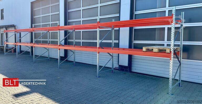 Zwaarlaststelling ca.14 lfm. Palettenregale H: 250cm Fachlast: 3000 kg , 45 Palettenplätze