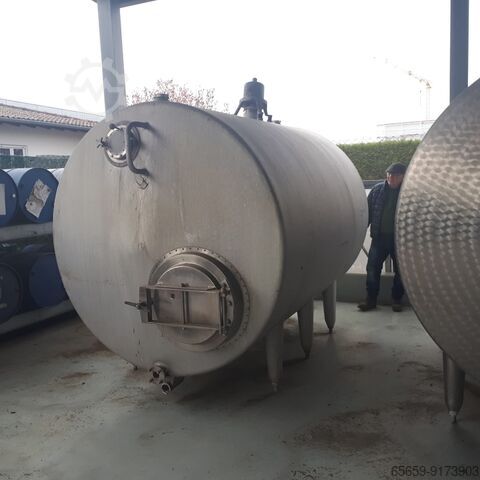 Depósito em aço inoxidável 6000 l com camisa dupla  