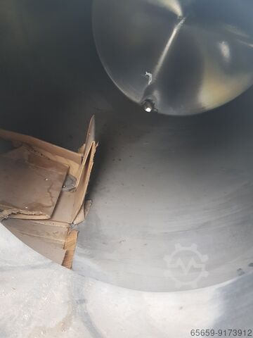 Roestvrijstalen tank 6000 l met dubbele mantel