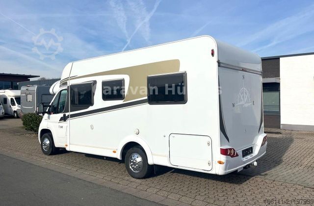 Half-integraal camper CARADO T 348 - Hub/Festbett - Klima - Garage -
