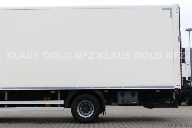 Vrachtwagen met bakwagen RENAULT D 14.280 Koffer 14t Kamera LBW Euro 6