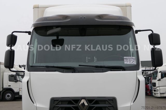 Vrachtwagen met bakwagen RENAULT D 14.280 Koffer 14t Kamera LBW Euro 6