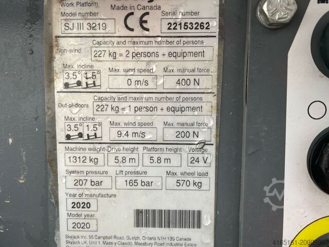 Schaarlift SKYJACK SJ3219