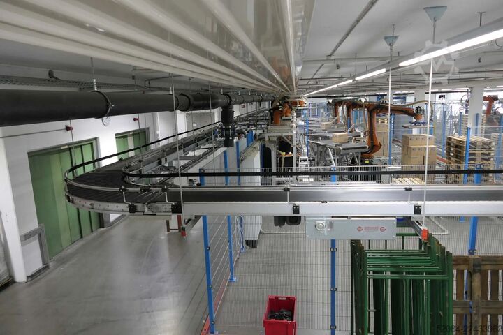 Linia paletyzująca z robotami KUKA KUKA Automatische Palettieranlage