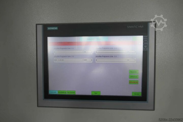 Linia paletyzująca z robotami KUKA KUKA Automatische Palettieranlage
