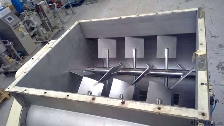 Mélangeur à palettes à double arbre Tatham en acier inoxydable de 1 000 litres TATHAM 1,000 Litre